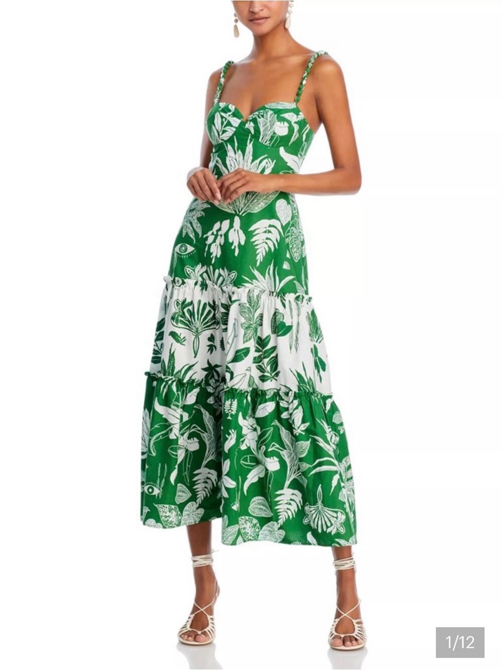 Farm Rio Forest Soul Mix Midi Dress
